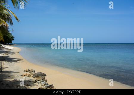 West Bay Beachfront, Roatan Honduras Banque D'Images