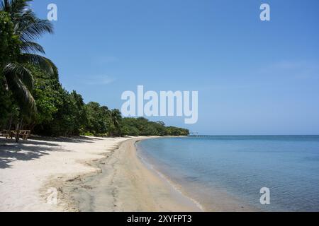 West Bay Beachfront, Roatan Honduras Banque D'Images