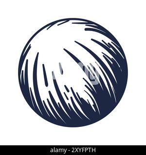 Vintage Retro Marbles Ball ou Planet illustration Vector Illustration de Vecteur