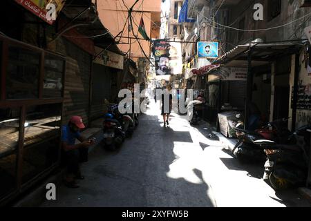 Nul, nul, nul. 29 août 2024. 08/29/2024, CAMP DE CHATILA, BEYROUTH, LIBAN : scène de rue dans le CAMP DE CHATILA. (Crédit image : © David Allignon/ZUMA Press Wire) USAGE ÉDITORIAL SEULEMENT! Non destiné à UN USAGE commercial ! Banque D'Images