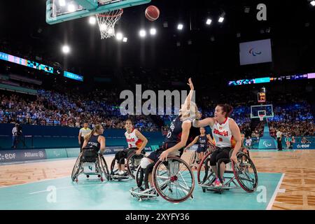 Grande-Bretagne vs Espagne dans le groupe A De La ronde préliminaire féminine, match 2 le jour 2 des Jeux Paralympiques de Paris 2024 Banque D'Images