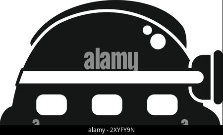 Biodôme pour la croissance de la nourriture sur mars icône dans un style simple isolé sur fond blanc Illustration de Vecteur