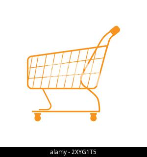Isolé simple panier d'achat icône illustration vecteur de conception Illustration de Vecteur