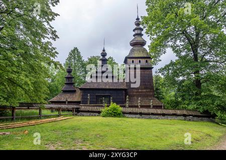 Église des Saints Cosmas et Damian, Kotan, Pologne Banque D'Images