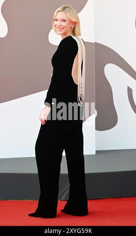 Venise, Italie. 29 août 2024. L'actrice australienne Cate Blanchett assiste à la première de Disclaimer au 81e Festival du film de Venise à Venise, en Italie, le jeudi 29 août 2024. Photo de Rune Hellestad/ crédit : UPI/Alamy Live News Banque D'Images