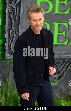 Londres, Royaume-Uni. 29 août 2024. Willem Dafoe assiste à la première britannique de Beetlejuice Beetlejuice, au Cineworld Leicester Square, Londres. Le crédit photo devrait se lire comme suit : Matt Crossick/Empics/Alamy Live News Banque D'Images