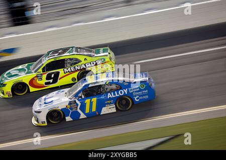 Daytona, Floride, États-Unis. 23 août 2024. Josh Williams court pour le Wawa 250 propulsé par Coca-Cola à Daytona, FL, États-Unis. (Crédit image : © Walter G. Arce Sr./ASP via ZUMA Press Wire) USAGE ÉDITORIAL SEULEMENT! Non destiné à UN USAGE commercial ! Banque D'Images