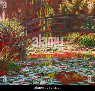 Le pont japonais à Giverny par Claude Monet Banque D'Images