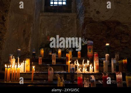 Salvador, Bahia, Brésil - 08 décembre 2019 : vue intérieure de l'église Conceicao da Praia dans la ville de Salvador, Bahia. Banque D'Images