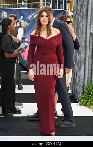 LONDRES, ROYAUME-UNI. 29 août 2024. Monica Bellucci assiste à Beetlejuice Beetlejuice - UK Premiere au Cineworld Cinema - Londres Leicester Square, Londres, Royaume-Uni. ( Credit : Voir Li/Picture Capital/Alamy Live News Banque D'Images