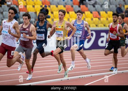 Tom STOEBER (TV Wetzlar) , ALLEMAGNE, 800 mètres hommes PER, Leichtathletik, Athlétisme, Championnats du monde d'athlétisme U20 Lima 24, Leichtathletik Weltmeisterschaften, 29.08.2024, Foto : Eibner-Pressefoto/Jan Papenfuss Banque D'Images