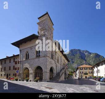 Venzone en Italie, mairie, Venzone en Italie, mairie Banque D'Images