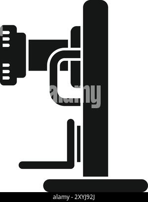 Icône de style glyphe représentant un équipement médical pour don de transfusion sanguine à l'hôpital Illustration de Vecteur