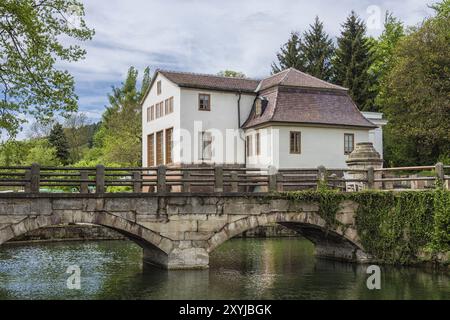 Le château fossé Grosskochberg en Thuringe Banque D'Images