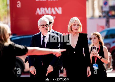 VENISE, ITALIE - AOÛT 29 2024 - Cate Blanchett et Alfonso Cuaron assistent au tapis rouge de "Disclaimer" au 81e Festival du film de Venise 2024 (photo : Gio Banque D'Images