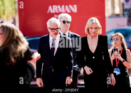 VENISE, ITALIE - AOÛT 29 2024 - Cate Blanchett et Alfonso Cuaron assistent au tapis rouge de "Disclaimer" au 81e Festival du film de Venise 2024 (photo : Gio Banque D'Images