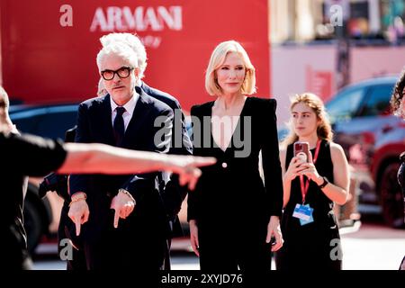 VENISE, ITALIE - AOÛT 29 2024 - Cate Blanchett et Alfonso Cuaron assistent au tapis rouge de "Disclaimer" au 81e Festival du film de Venise 2024 (photo : Gio Banque D'Images