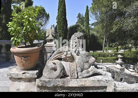 Sphynx, fragment du parc Banque D'Images