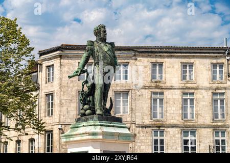 Statue de l'amiral Duperré à la Rochelle, Frankreich, Europa | statue de l'amiral Duperré à la Rochelle, France, Europe Banque D'Images