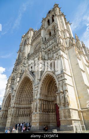 Cathédrale d'Amiens, Amiens, hauts-de-France, France Banque D'Images