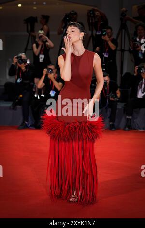 Venise Lido, Italie. 29 août 2024. Ursula Corbero assiste à un tapis rouge pour ''El Jockey'' (tuer le Jockey) lors du 81e Festival international du film de Venise le 29 août 2024 à Venise, en Italie. (Photo de Daniele Cifala/NurPhoto) crédit : NurPhoto SRL/Alamy Live News Banque D'Images