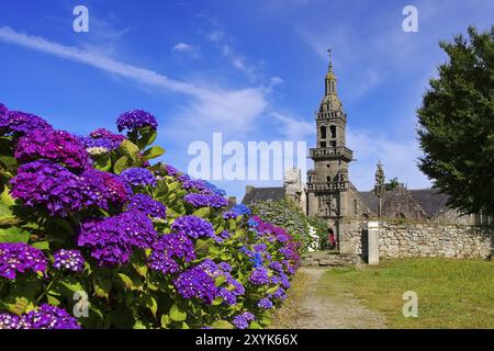 Plomodiern Sainte-Marie du menez Hom en Bretagne, France, Plomodiern Sainte-Marie du menez Hom en Bretagne, France, Europe Banque D'Images