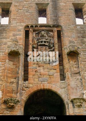 Entrée est, Palais de Linlithgow, Lothian Banque D'Images