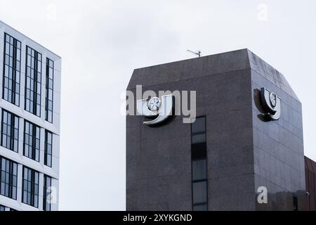 Leeds Angleterre : 3 juin 2024 : le siège social de la Yorkshire Bank est situé dans le centre-ville de Leeds Banque D'Images