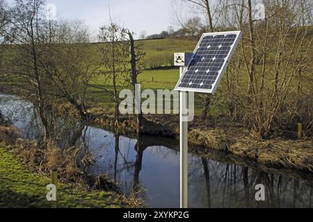 Capteur solaire sur la rive Banque D'Images