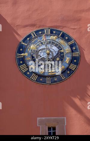 Horloge astronomique au Musée Alsace, Haguenau, Alsace, France, Europe Banque D'Images