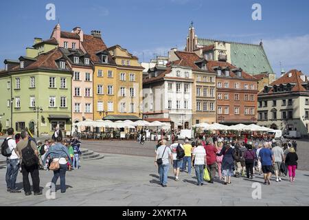 Une vue de la Place du Vieux Marché à Varsovie Banque D'Images