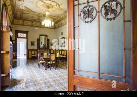 Edificio de estilo modernista de Can Prunera, siglo XX, Soller, Sierra de Tramuntana, Majorque, îles baléares, espagne Banque D'Images