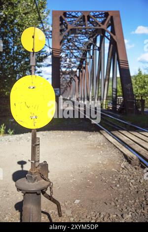 Pont du Grand Tronc de Prince George en Colombie-Britannique Banque D'Images