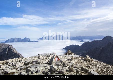 Randonnées de montagne en Autriche, Loferer la Coudouliere Banque D'Images