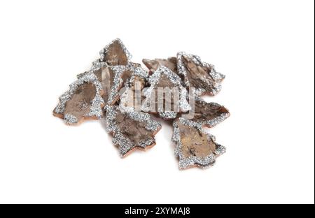 Décoration d'arbre de Noël sur fond blanc Banque D'Images