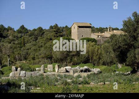 Santuario talayotico de son Mas, Valldemossa, Majorque, Îles baléares, Espagne, Europe Banque D'Images