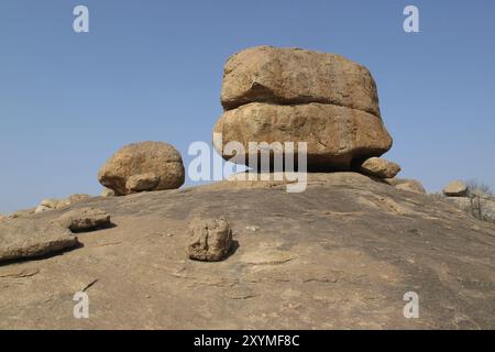 Rocher de granit Banque D'Images