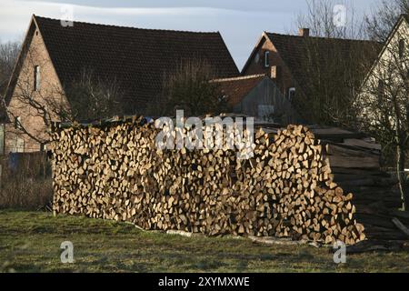 Pile de bois de chauffage Banque D'Images