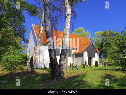 Kloster Inselkirche auf der Insel Hiddensee, l'île Hiddensee, village Kloster, l'église Banque D'Images