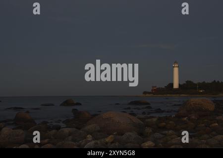 Lange Erik, Olands norra udde, est un phare suédois situé à la pointe nord de l'île suédoise d'Oeland dans la mer Baltique Banque D'Images