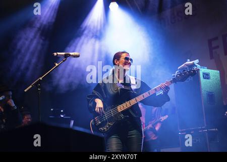 Francfort, Allemagne. 2 avril 2019. Impressions de Frankfurt Musikmesse 2019, le plus grand salon européen de l'industrie musicale Banque D'Images