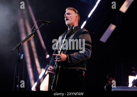 BARCELONE, ESPAGNE - juin 26 : Queens of the Stone Age (groupe de rock américain) sur scène au Poble Espanyol le 26 juin 2024. Banque D'Images