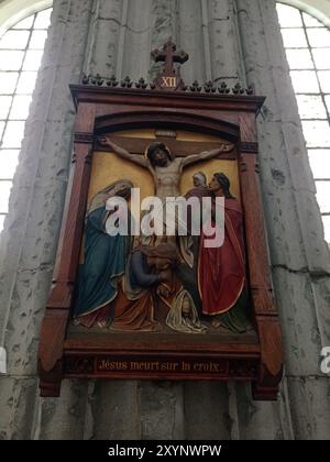 L’église Sainte-Élisabeth est un édifice religieux sis rue de Nimy, à une centaine de mètres de la Grand-place de Mons, en Belgique. Une chapelle cons Banque D'Images