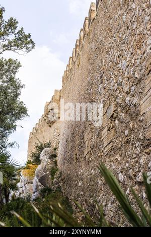 Murs de Castell de Capdepera, Majorque Banque D'Images