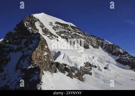 Pic de l'Eiger vu du Jungfraujoch Banque D'Images