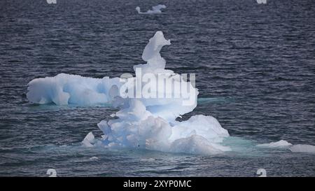 Dérive de glace dans le parc marin d'État de Shoup Bay en Alaska Banque D'Images