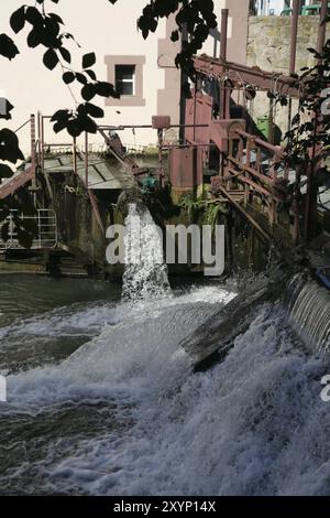 Moulin à eau à Lemgo (Lippe, Rhénanie du Nord-Westphalie) Banque D'Images