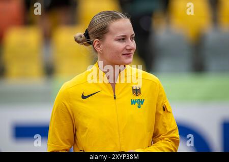 Chantal RIMKE (LC Jena), ALLEMAGNE, poids mis femmes PER, Leichtathletik, Athlétisme, Championnats du monde d'athlétisme U20 Lima 24, Leichtathletik Weltmeisterschaften, 30.08.2024, Foto : Eibner-Pressefoto/Jan Papenfuss Banque D'Images