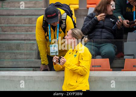 Chantal RIMKE (LC Jena), ALLEMAGNE, poids mis femmes PER, Leichtathletik, Athlétisme, Championnats du monde d'athlétisme U20 Lima 24, Leichtathletik Weltmeisterschaften, 30.08.2024, Foto : Eibner-Pressefoto/Jan Papenfuss Banque D'Images