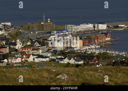 Thorshavn avec la péninsule de Tinganes, îles Féroé, Europe Banque D'Images